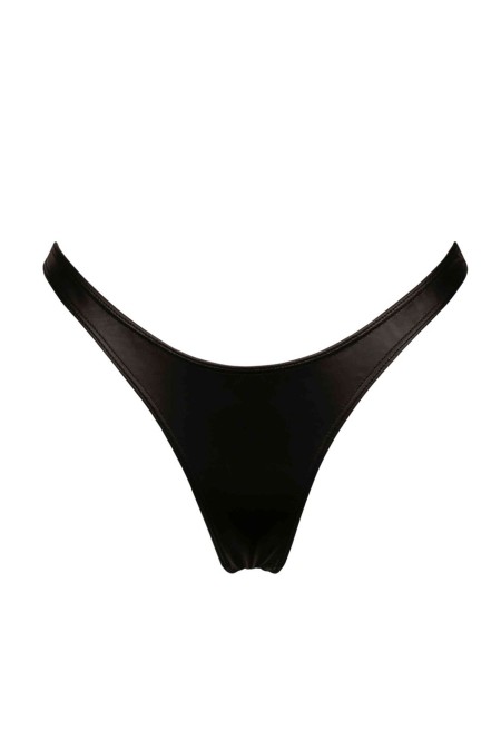 S, fetish black wetlook thong - Patrice Catanzaro Official Website