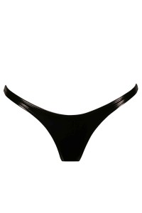 S, sexy black or red vinyl thong - Patrice Catanzaro Official Website