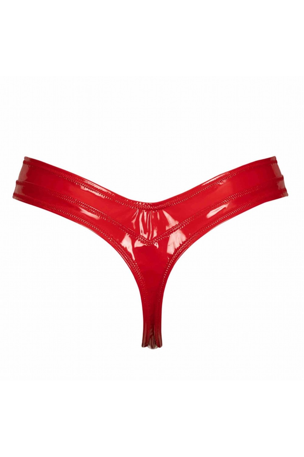 Jade, string sexy en vinyle rouge - Patrice Catanzaro