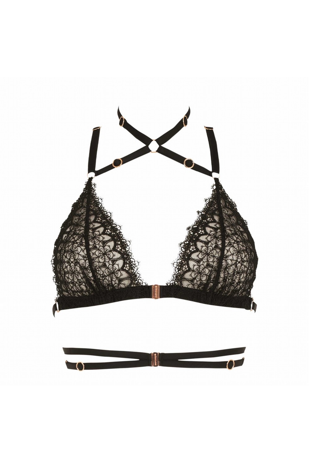 Bijou Black Bralette - Luxury lingerie – Impudique Official Website