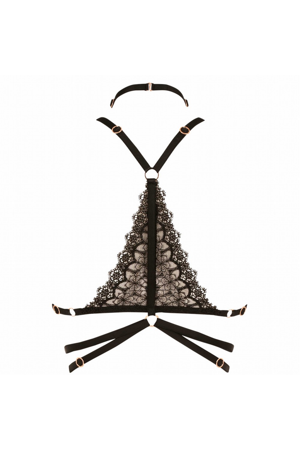 Bijou black bralette - Luxury lingerie – Impudique Official Website
