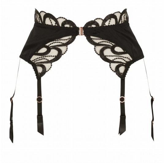 Tresor Suspender - Luxury lingerie – Impudique Official Website